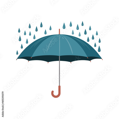 Umbrella in Rain