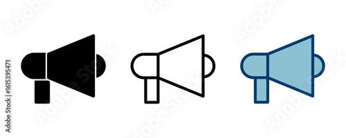 Megaphone icon vector isolated on white background. Loudspeaker icon vector. Volume icon