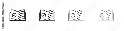 Guide icon linear vector icon in a editable style.