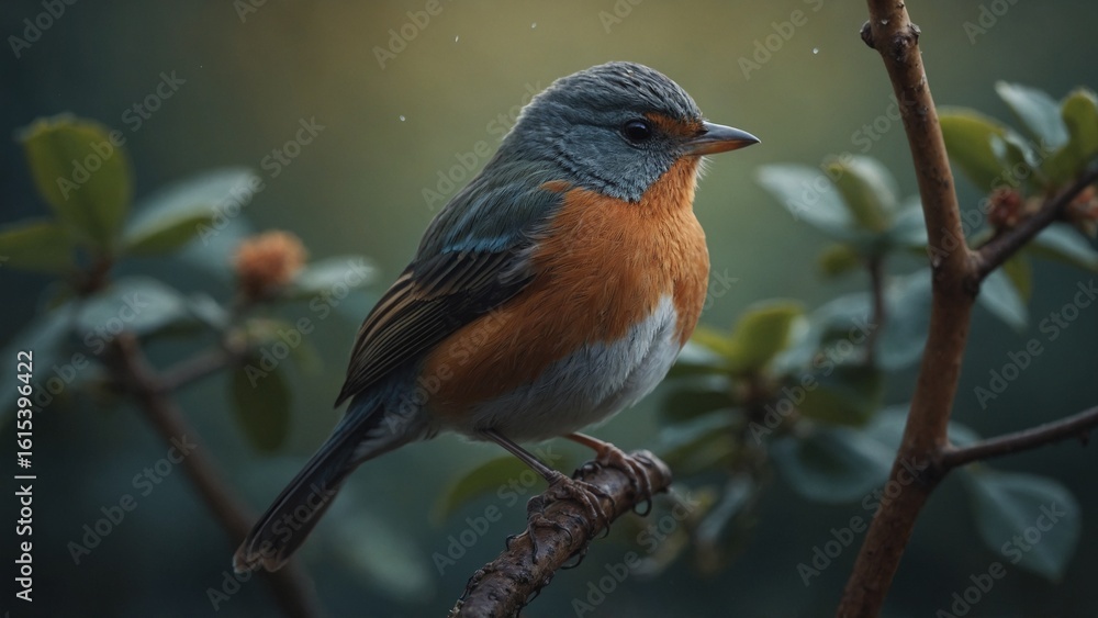 Fototapeta premium robin on a branch