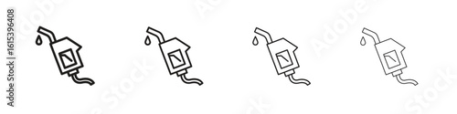 Fuel icon linear vector icon in a editable style.