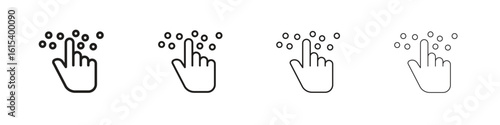 Braille icon linear vector icon in a editable style.