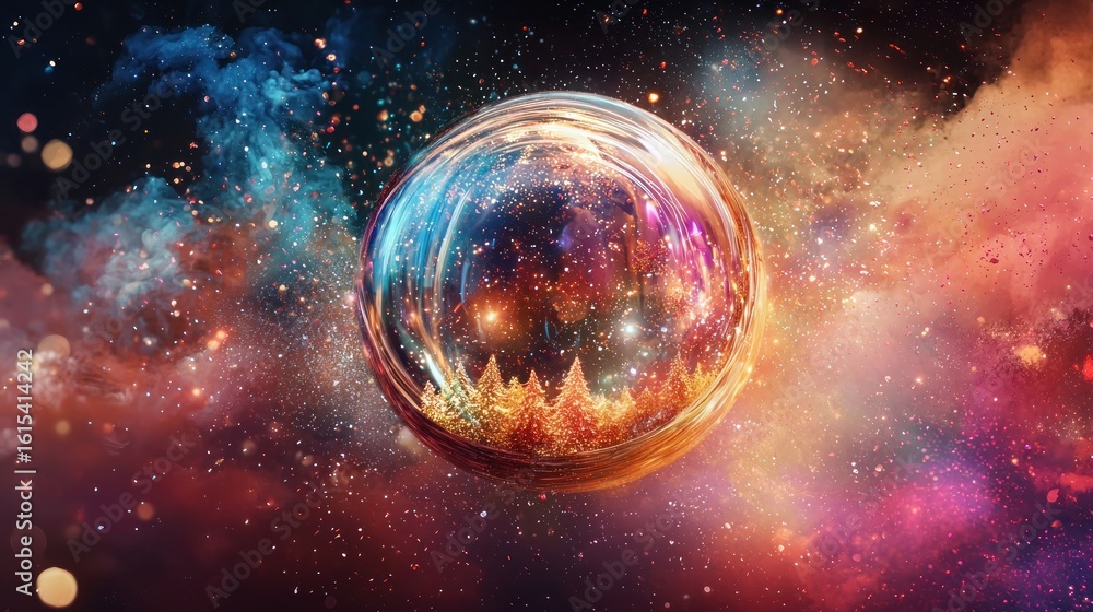 Fototapeta premium Colorful abstract sphere