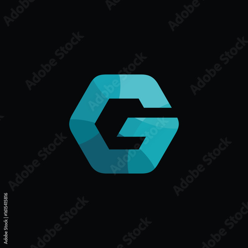 Hexagon Letter G Logo Design Vector Template