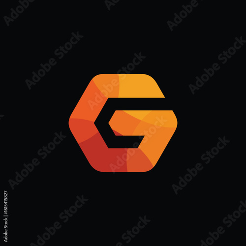 Hexagon Letter G Logo Design Vector Template
