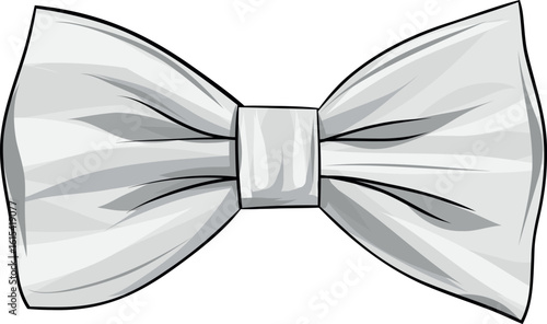 Elegant Bow Tie Drawing