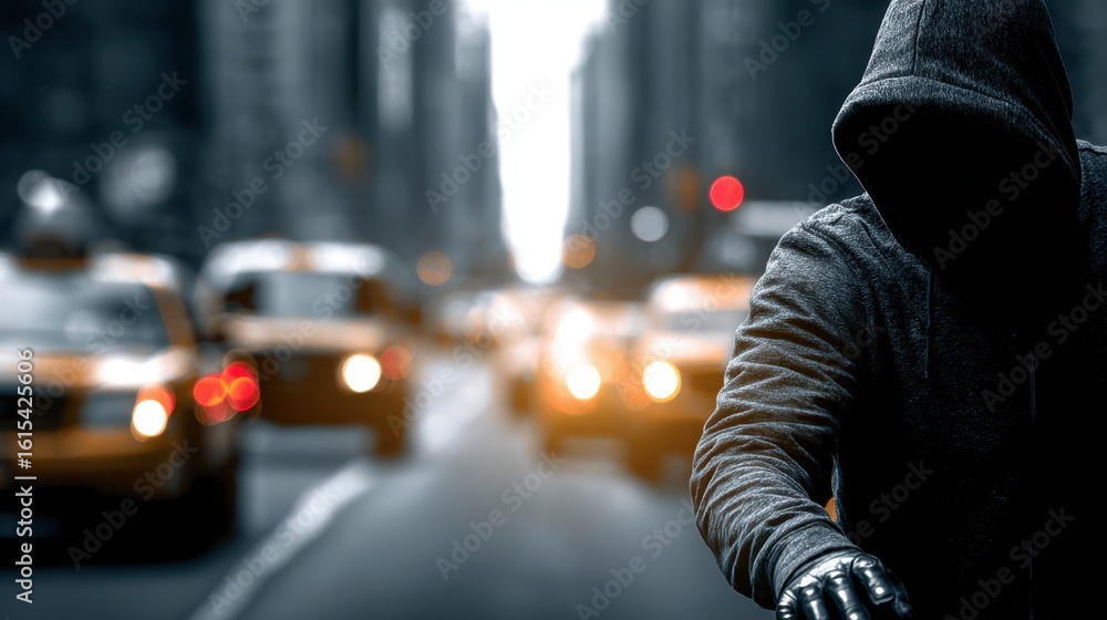 Obraz premium Urban centers face rising crime that affects daily life, economic activity, and public confidence. 