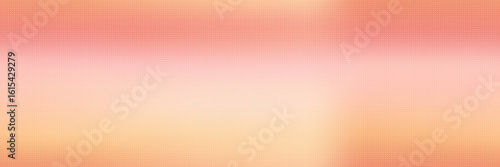 Panoramic peach satin bg with textured noise and smooth lighting gradations as an elegant seamless pattern. Soft gradient mesh background in summer style. Exquisite pastel fabric. Vector graphic