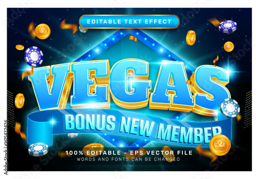 vegas 3d text effect and editable text effect