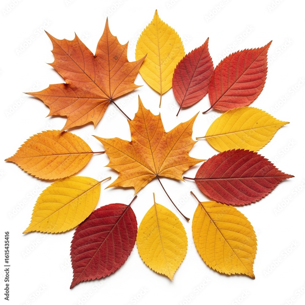 Isolated Autumn Leaves Collection Isolated Autumn Leaves Collection