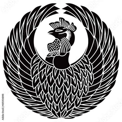 家紋です。鳳凰の丸と言います。