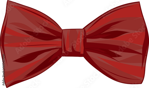 Elegant Bow Tie with Shading and Highlights for Fashion and Formalwear Concepts