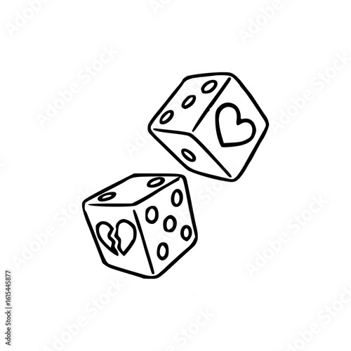 love and heartbreak gambling dice