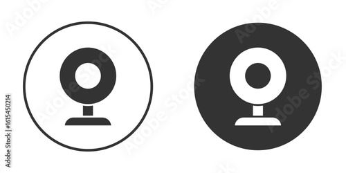 Webcam icon for website design, logo for web and apps.