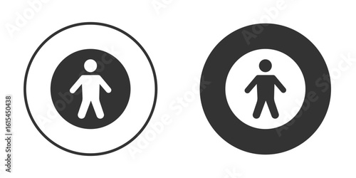 Universal access icon for website design, logo for web and apps.