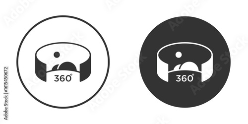 Tour virtual icon for website design, logo for web and apps.