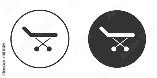 Stretcher icon for website design, logo for web and apps.
