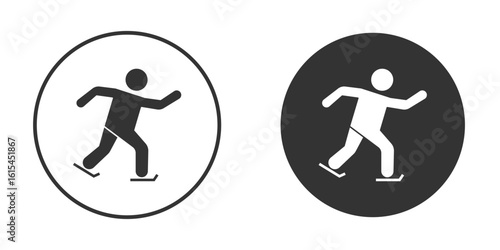 Skating icon for website design, logo for web and apps.