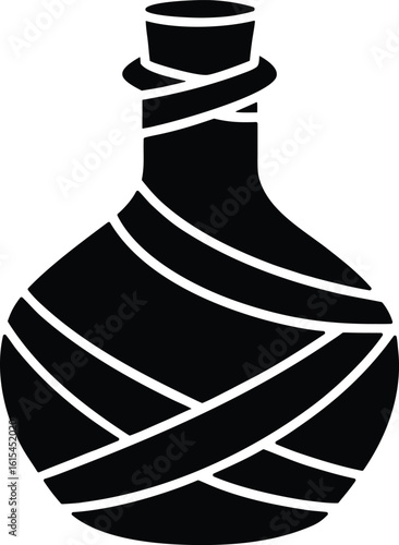 wrapped elixir flask vector icon.