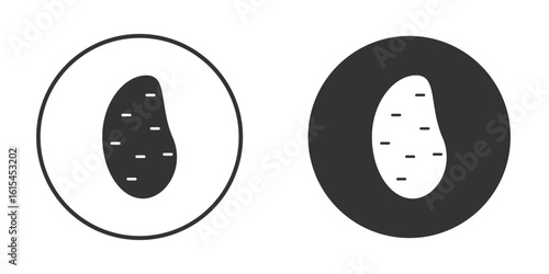 Potato icon for website design, logo for web and apps.