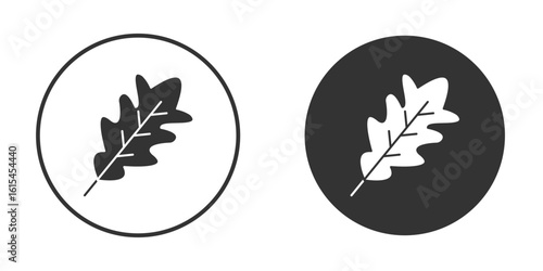 Oak Leaf icon for website design, logo for web and apps.