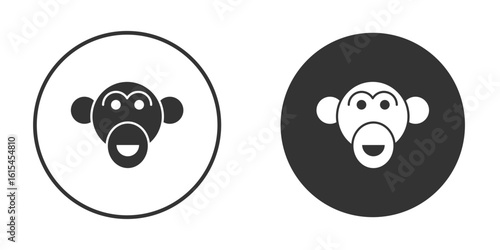 Monkey icon for website design, logo for web and apps.