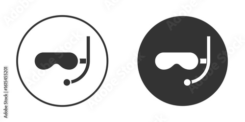 Mask snorkel icon for website design, logo for web and apps.