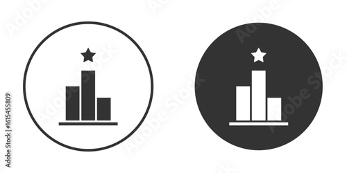 Leaderboard icon for website design, logo for web and apps.