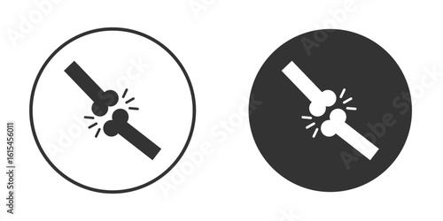 Joint icon for website design, logo for web and apps.