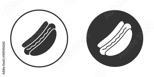 Hotdog icon for website design, logo for web and apps.