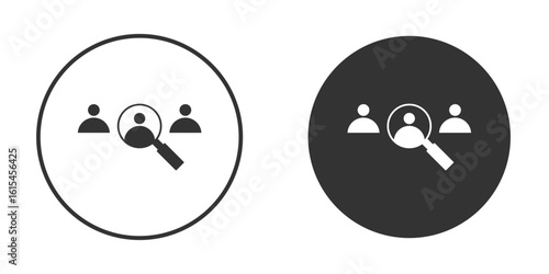 Hiring icon for website design, logo for web and apps.