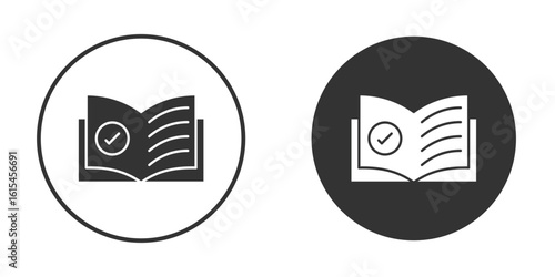 Guide icon for website design, logo for web and apps.