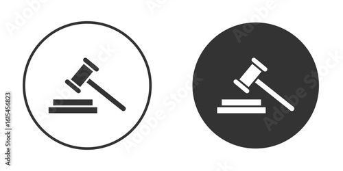 Gavel icon for website design, logo for web and apps.