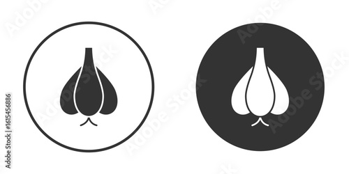 Garlic icon for website design, logo for web and apps.