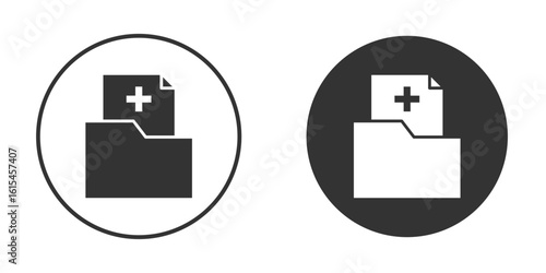 File medical icon for website design, logo for web and apps.