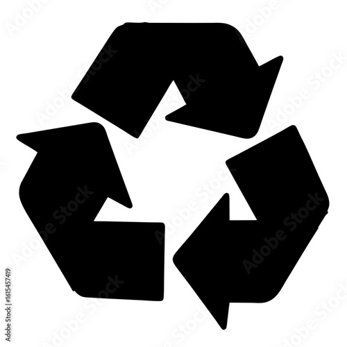 International Symbol of Recycling with Three Arrows Forming a Closed Loop