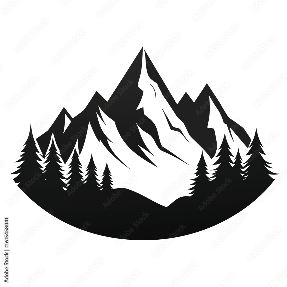 Obraz premium Majestic snowy mountain range landscape