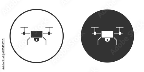 Drone icon for website design, logo for web and apps.