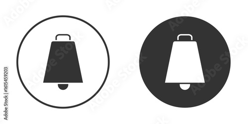 Cowbell icon for website design, logo for web and apps.