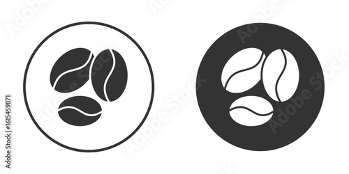 Coffee beans icon for website design, logo for web and apps.