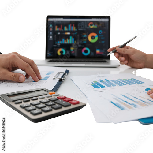 Data driven strategy session crafting insights analyzing performance visuals for business growth