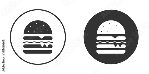 Cheese burger icon for website design, logo for web and apps.