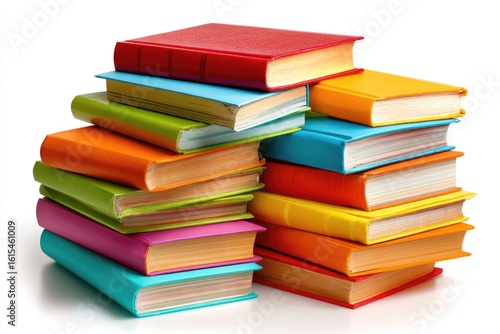 Wallpaper Mural Stack of colorful books (1) Torontodigital.ca