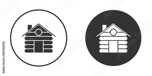 Cabin icon for website design, logo for web and apps.