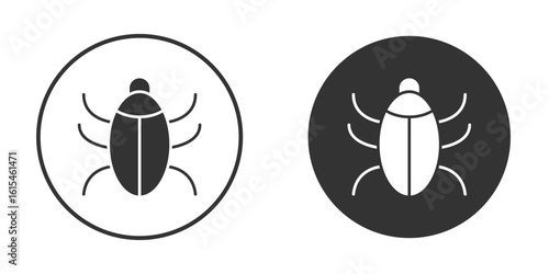 Bugs icon for website design, logo for web and apps.