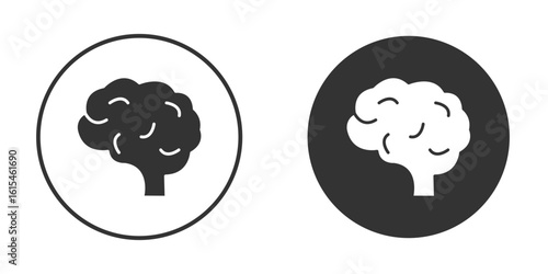 Brain icon for website design, logo for web and apps.