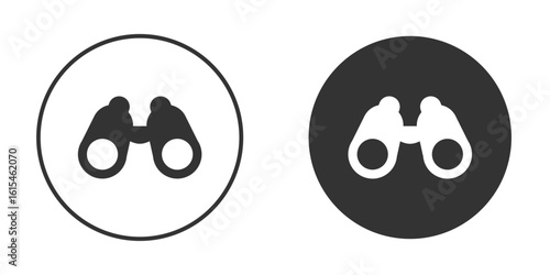Binoculars icon for website design, logo for web and apps.