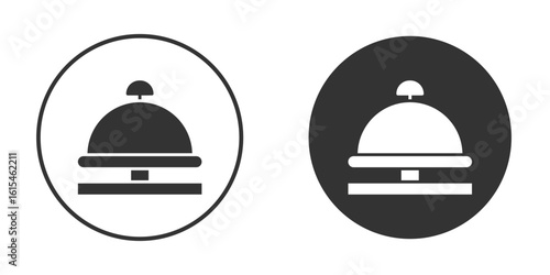 Bell concierge icon for website design, logo for web and apps.