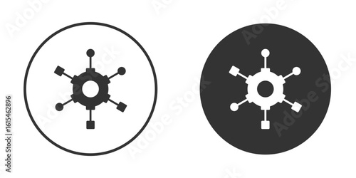 Algorithm icon for website design, logo for web and apps.