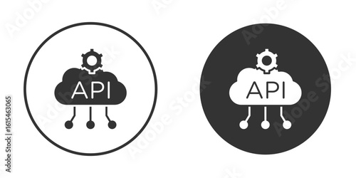 API icon for website design, logo for web and apps.